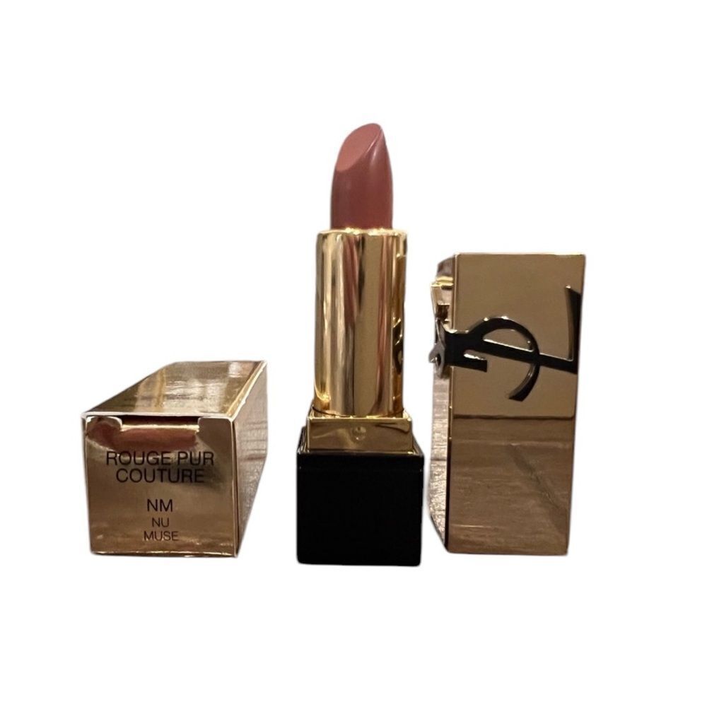 YSL Nude Satin Nu Muse Lipstick (Travel Size 1.3 g) New Formula with Ceramides